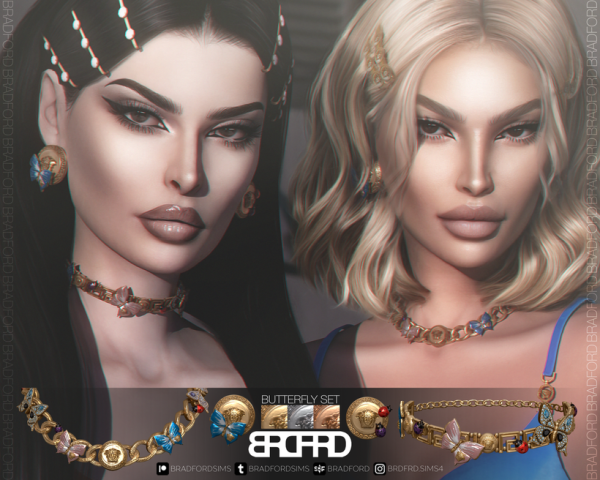 Alpha BUTTERFLY SET by bradford - The Sims 4 Custom Content