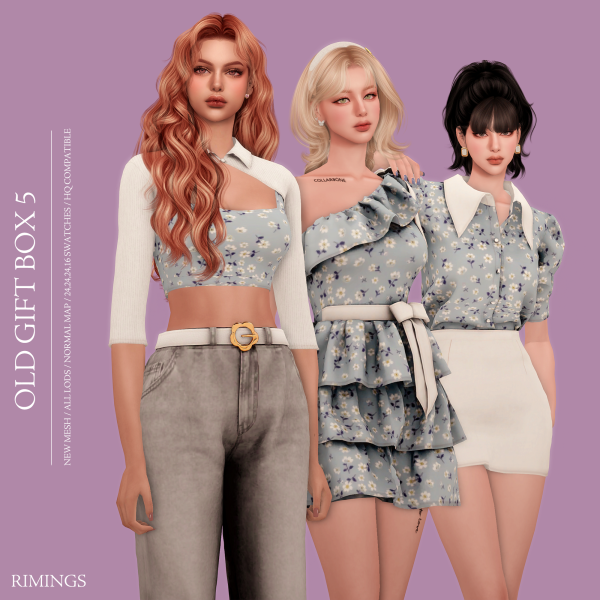 Alpha [RIMINGS] OLD GIFT BOX 5 by simsfinds - The Sims 4 Custom Content