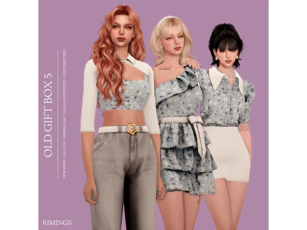 Alpha [RIMINGS] OLD GIFT BOX 5 by RIMINGS - The Sims 4 Custom Content