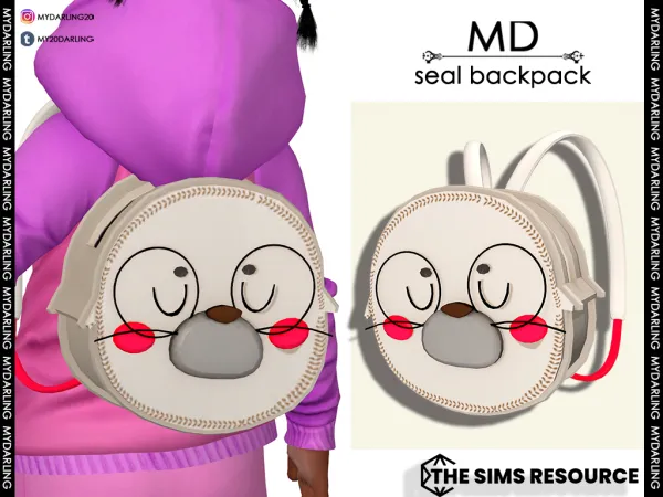 Alpha SEAL BACKPACK AND BAG - The Sims 4 Custom Content