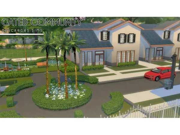 Alpha Gated Community (Residential Lot) - The Sims 4 Custom Content