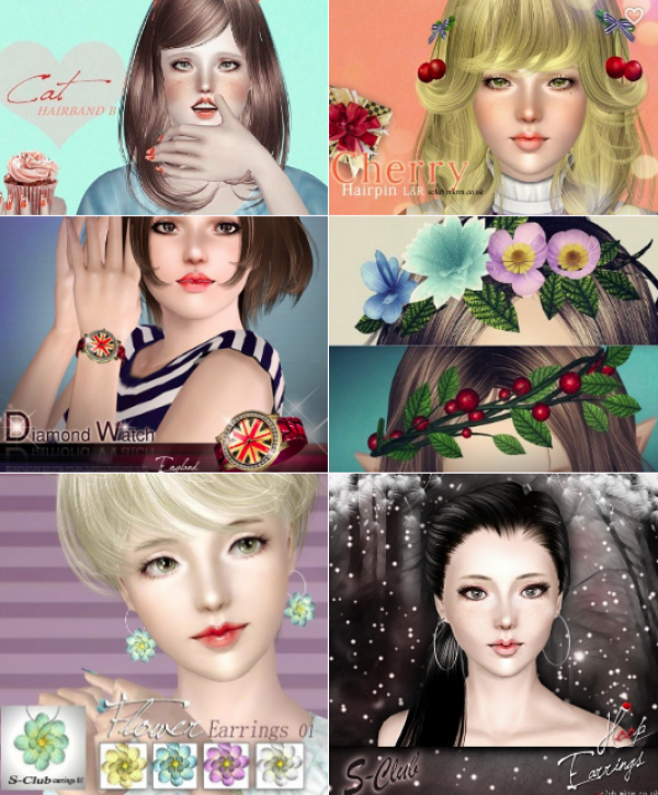 S Club Accessories and Sims by simsfinds - The Sims 3 Custom Content