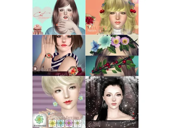 S Club Accessories and Sims - The Sims 3 Custom Content