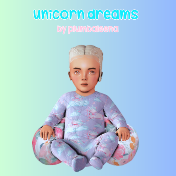 Maxis Match Unicorn Dreams Infant Collection by simsfinds - The Sims 4 Custom Content