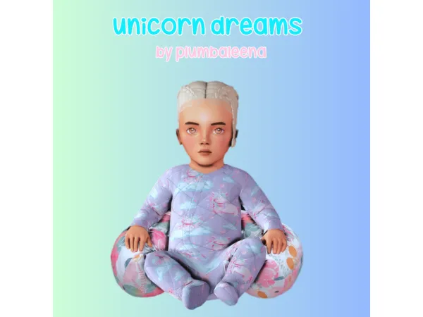 Maxis Match Unicorn Dreams Infant Collection by plumbaleena - The Sims 4 Custom Content