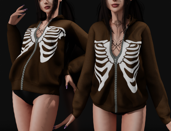 Alpha DEADLY BOMBER JACKET by whimp - The Sims 4 Custom Content