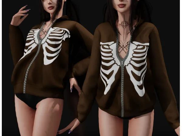 Alpha DEADLY BOMBER JACKET - The Sims 4 Custom Content