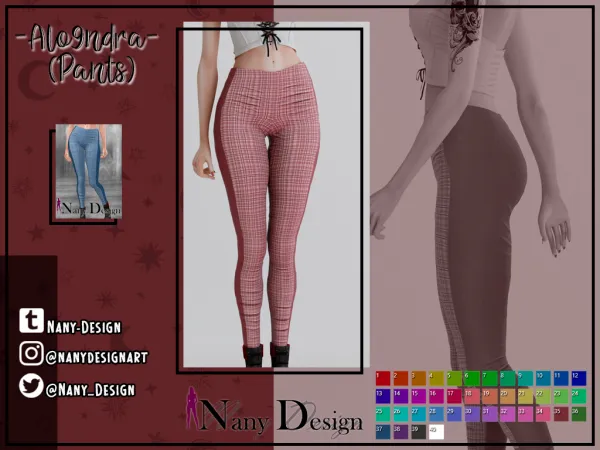 Alpha Alondra (Pants) by Nany Design - The Sims 4 Custom Content