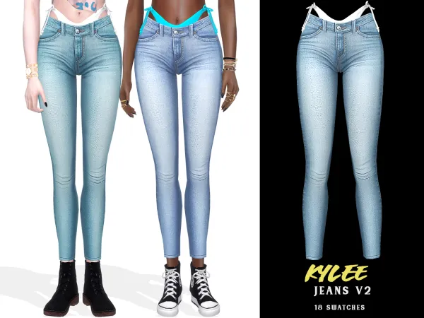 Alpha Kylee Jeans V2 - The Sims 4 Custom Content