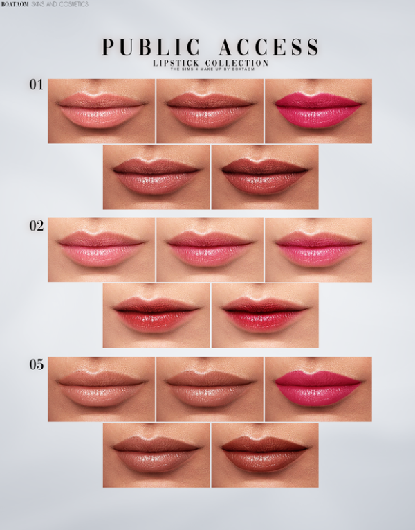 Alpha BELLA LIPSTICK COLLECTIONS PUBLIC ACCESS by simsfinds - The Sims 4 Custom Content