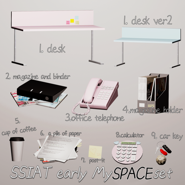 Alpha April early My space set by simsfinds - The Sims 4 Custom Content