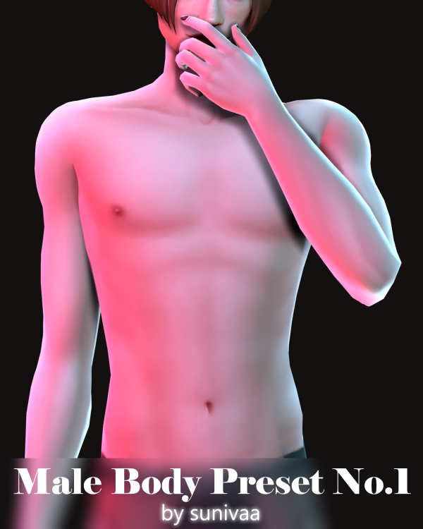 Mix Male Body Preset No1 by simsfinds - The Sims 4 Custom Content