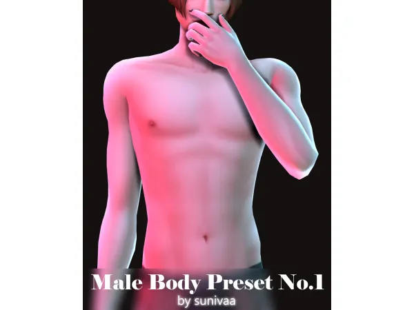 Mix Male Body Preset No1 by Sunivaa - The Sims 4 Custom Content
