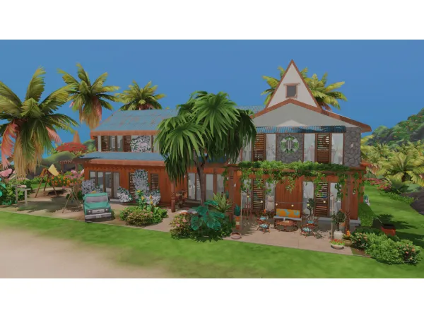 Maxis Match Sulani Family Home - The Sims 4 Custom Content
