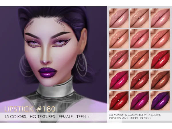 Alpha CIBERIANNA MAKEUP SET - The Sims 4 Custom Content