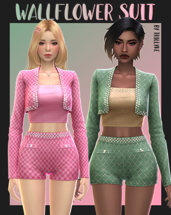 Maxis Match Wallflower Suit by simsfinds - The Sims 4 Custom Content
