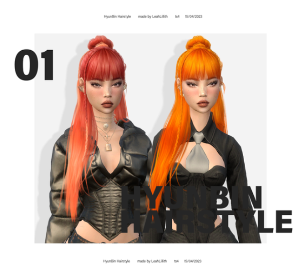 Alpha HyunBin Hairstyle by simsfinds - The Sims 4 Custom Content