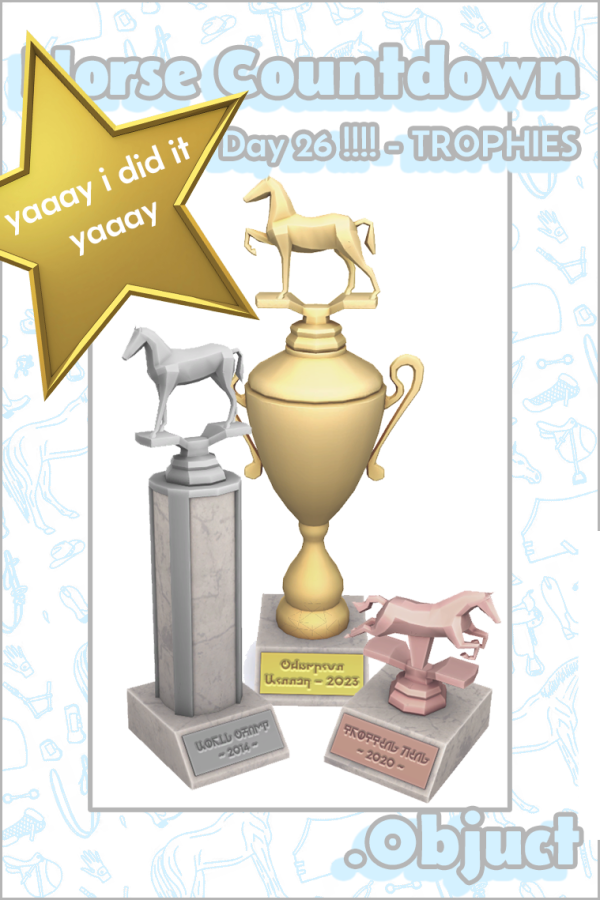Maxis Match Championship Trophies by simsfinds - The Sims 4 Custom Content