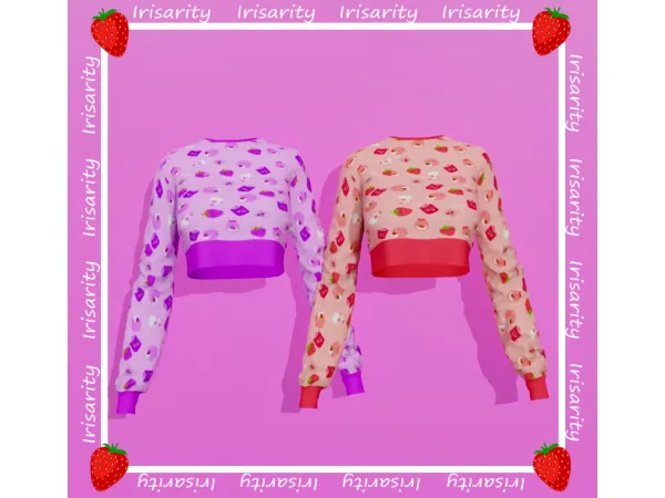 Alpha Isella Blouse by Irisarity - The Sims 4 Custom Content