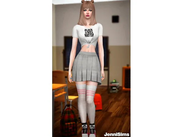 Maxis Match Skirt Tennis BASE GAME COMPATIBLE by Jennifer Jennisims - The Sims 4 Custom Content