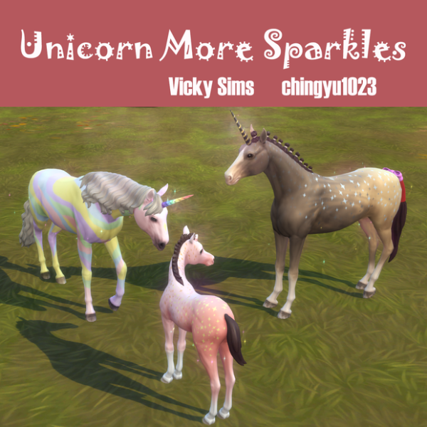 Maxis Match Unicorn More Sparkles by simsfinds - The Sims 4 Custom Content