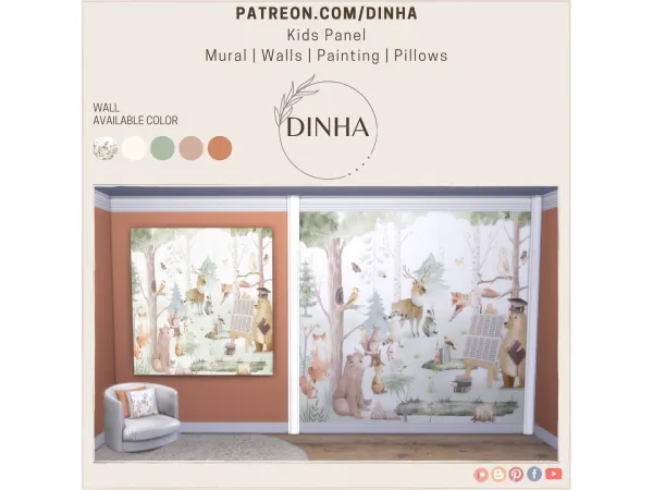 Alpha Bosom of Nature Kids Collection - The Sims 4 Custom Content