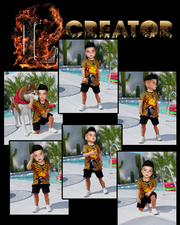 Alpha random boy 3 by lamontcreatorr - The Sims 4 Custom Content