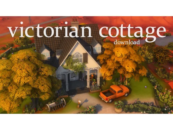 Maxis Match victorian cottage free build dl by cowplantpizza - The Sims 4 Custom Content