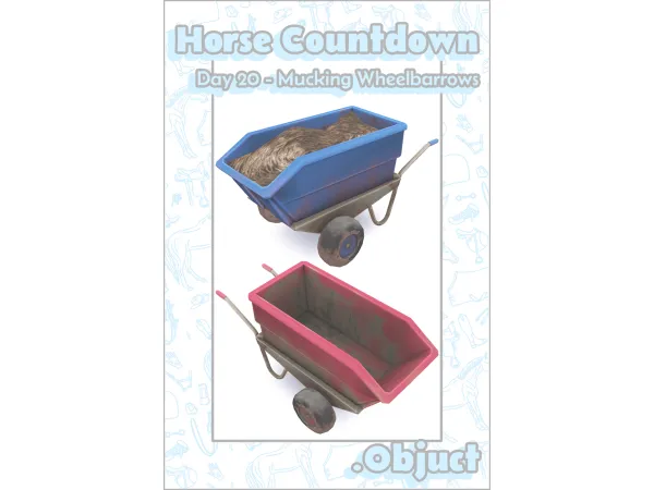Maxis Match EquiStyle Muckout Wheelbarrow - The Sims 4 Custom Content
