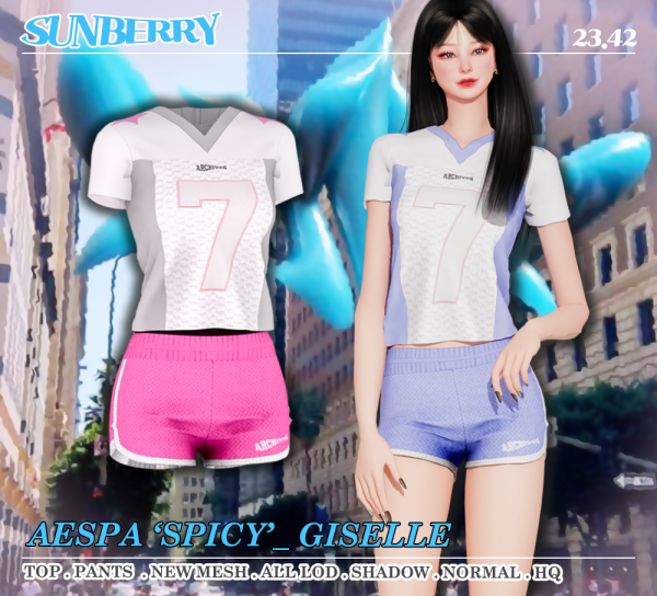 Alpha [SUNBERRY]AESPA SPICY GISELLE 2342(Early access) by simsfinds - The Sims 4 Custom Content