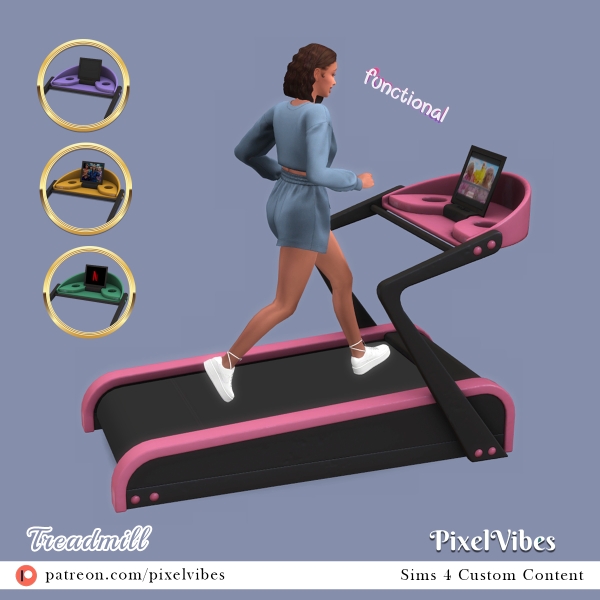 Maxis Match Treadmill by pixelvibes - The Sims 4 Custom Content