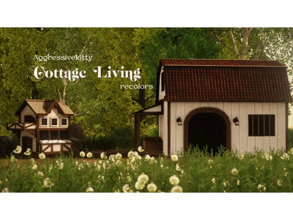 Aggressivekitty Cottage Living Recolors 4t3 - The Sims 3 Custom Content