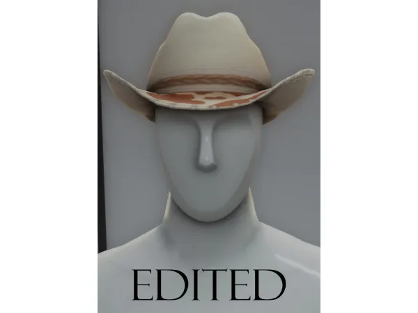 Maxis Match miniscule horse ranch hat edits but they fit the head more normally - The Sims 4 Custom Content