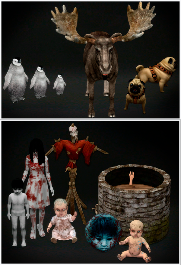Alpha CLUTTER (10 ITEMS) by simsfinds - The Sims 4 Custom Content