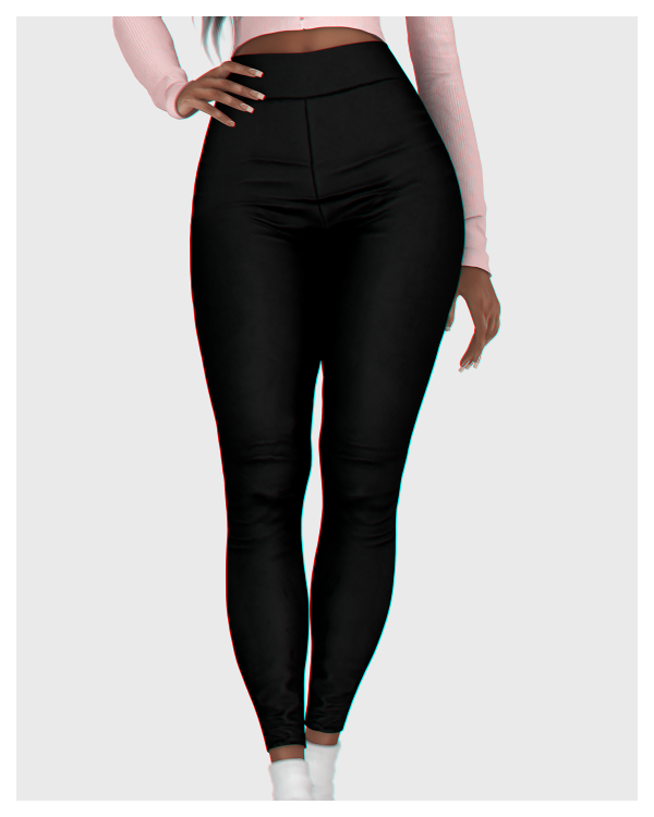 Alpha Basic Yoga Leggings by BackTrack - The Sims 4 Custom Content