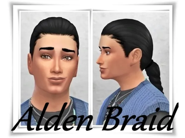 Maxis Match AldenBraid added just another hairline - The Sims 4 Custom Content