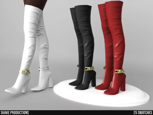 Alpha High Heel Boots - The Sims 4 Custom Content