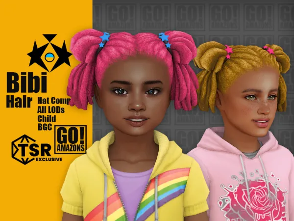 Maxis Match Bibi Hair by goamazons - The Sims 4 Custom Content