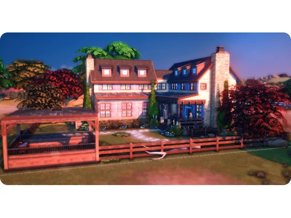 Maxis Match Canter Cottage extra lite - The Sims 4 Custom Content