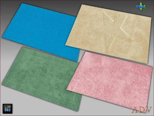 Maxis Match Bath rugs by artedellavita_mabra - The Sims 4 Custom Content