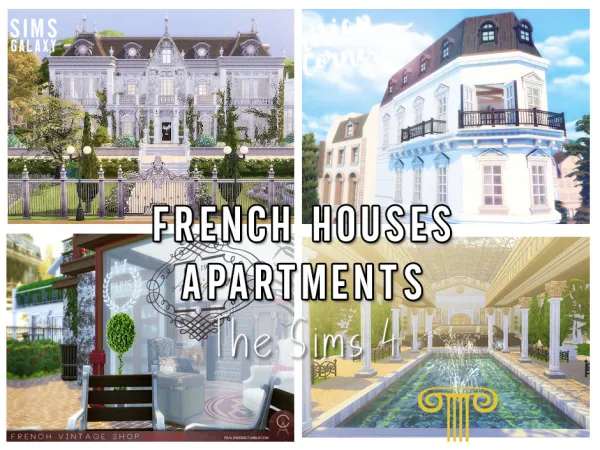Maxis Match Sims 4 French Houses Chateau Downloads - The Sims 4 Custom Content