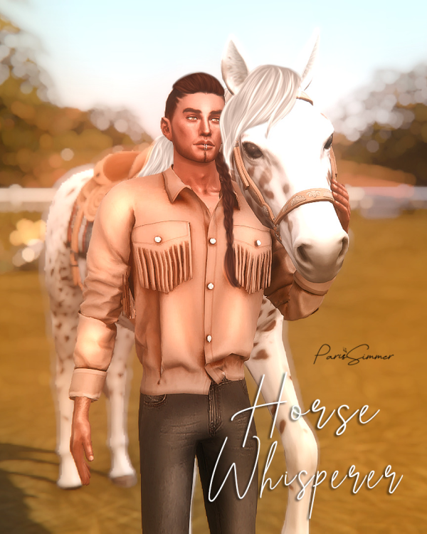 Mix Horse Whisperer 10 poses with Horse by simsfinds - The Sims 4 Custom Content