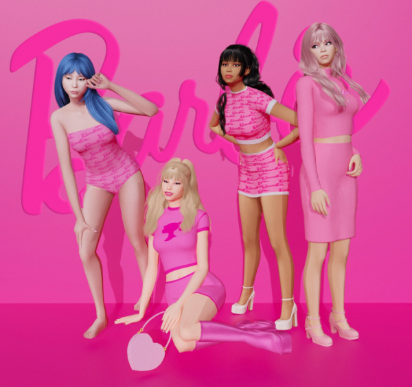 Maxis Match BARBIE Collection by simsfinds - The Sims 4 Custom Content
