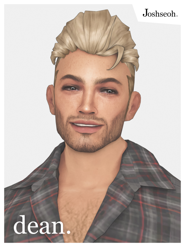 Maxis Match Dean Hair (Hair Commission) (jo_se_oh joshseoh) by simsfinds - The Sims 4 Custom Content