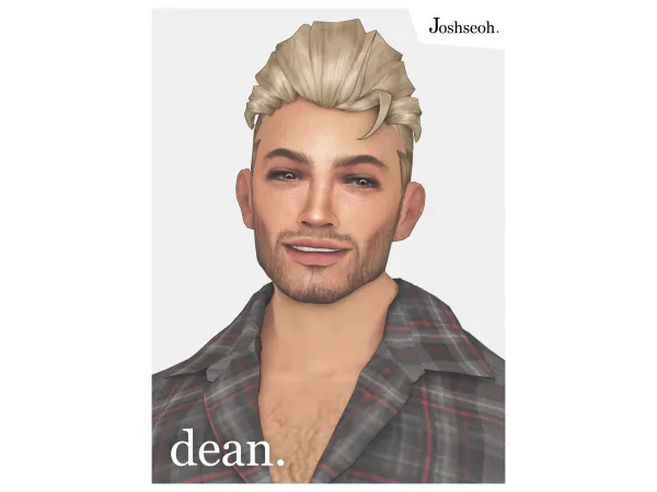 Maxis Match Dean Hair (Hair Commission) (jo_se_oh joshseoh) by Josh - The Sims 4 Custom Content