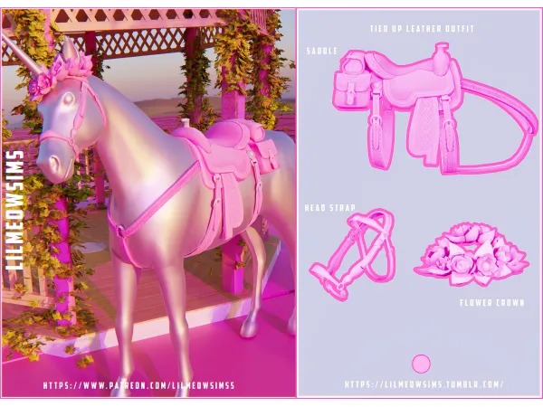 Maxis Match Horse Recolors by lilmeowsims - The Sims 4 Custom Content