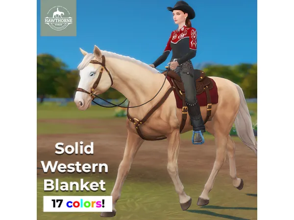 Maxis Match Solid Western blanketspads for - The Sims 4 Custom Content
