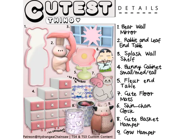 Cutest Thing Set - The Sims 3 Custom Content