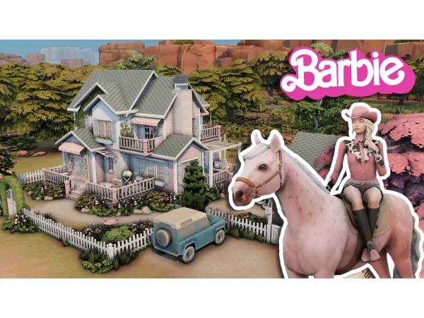 Maxis Match Barbie's dream country house by Bojana Sims - The Sims 4 Custom Content