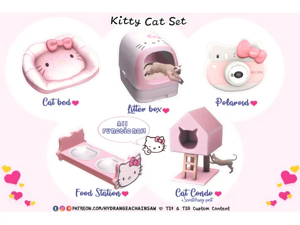 Kitty Cat Set - The Sims 3 Custom Content